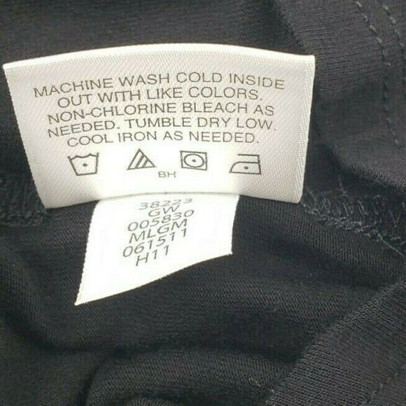 Hanna Andersson Dress Womens Small Solid Black 3/4 Sleeves - Picture 8 of 8